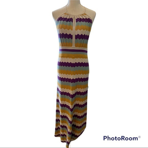 Design History Boho retro feel size medium maxi dress crochet in‎ great colors